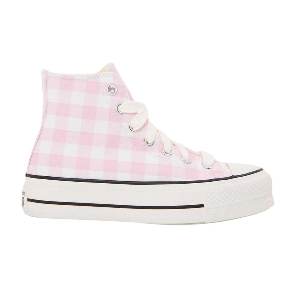 Converse Womens/Ladies Chuck Classic Gingham Check High Top Trainers / Pink